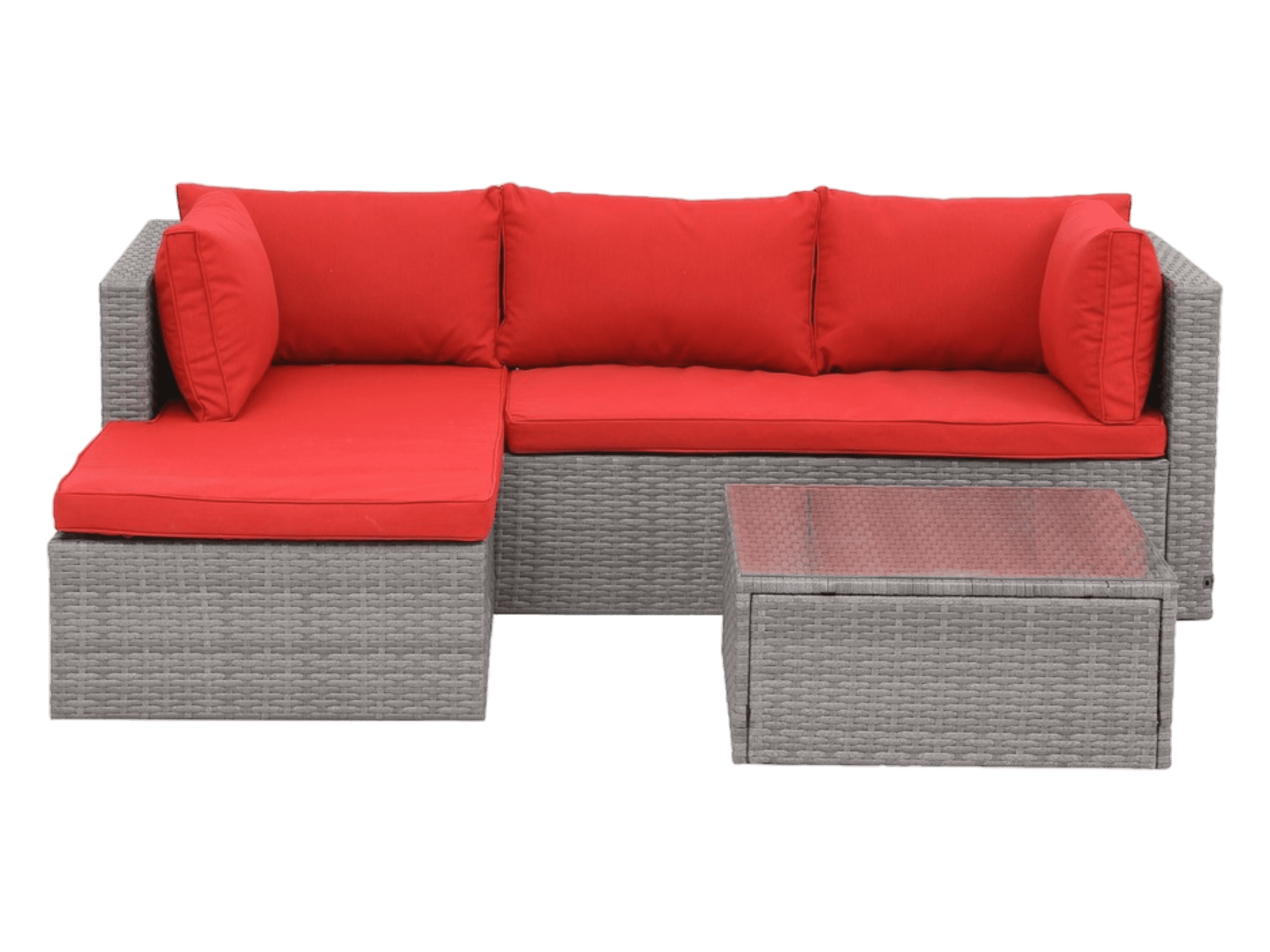 Sofa 3Pcs #color_Red