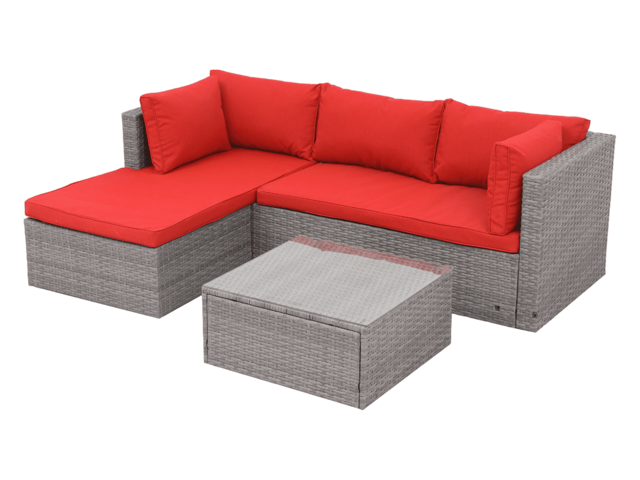 Sofa 3Pcs #color_Red