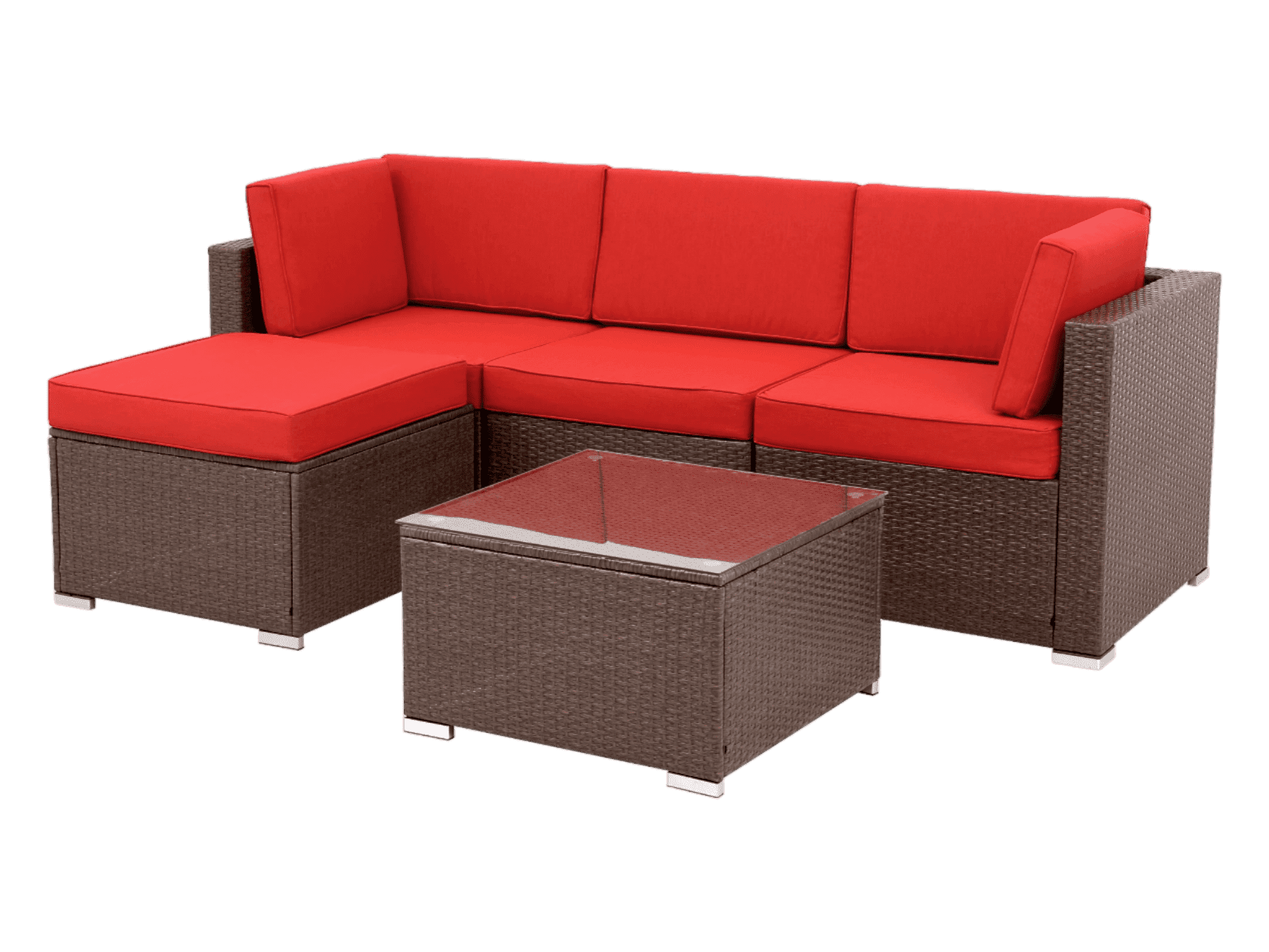 Sofa 5Pcs #color_Red