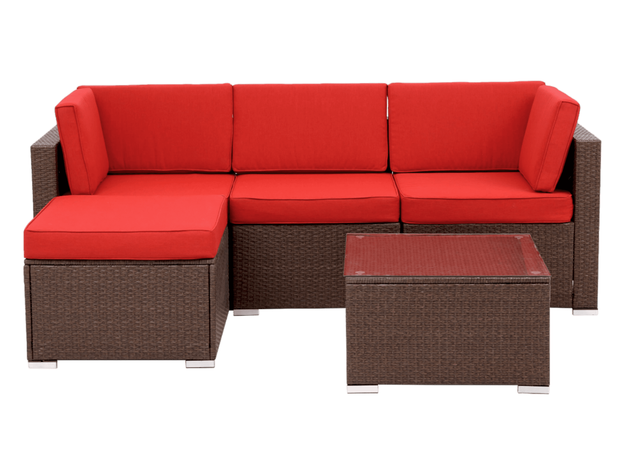 Sofa 5Pcs #color_Red