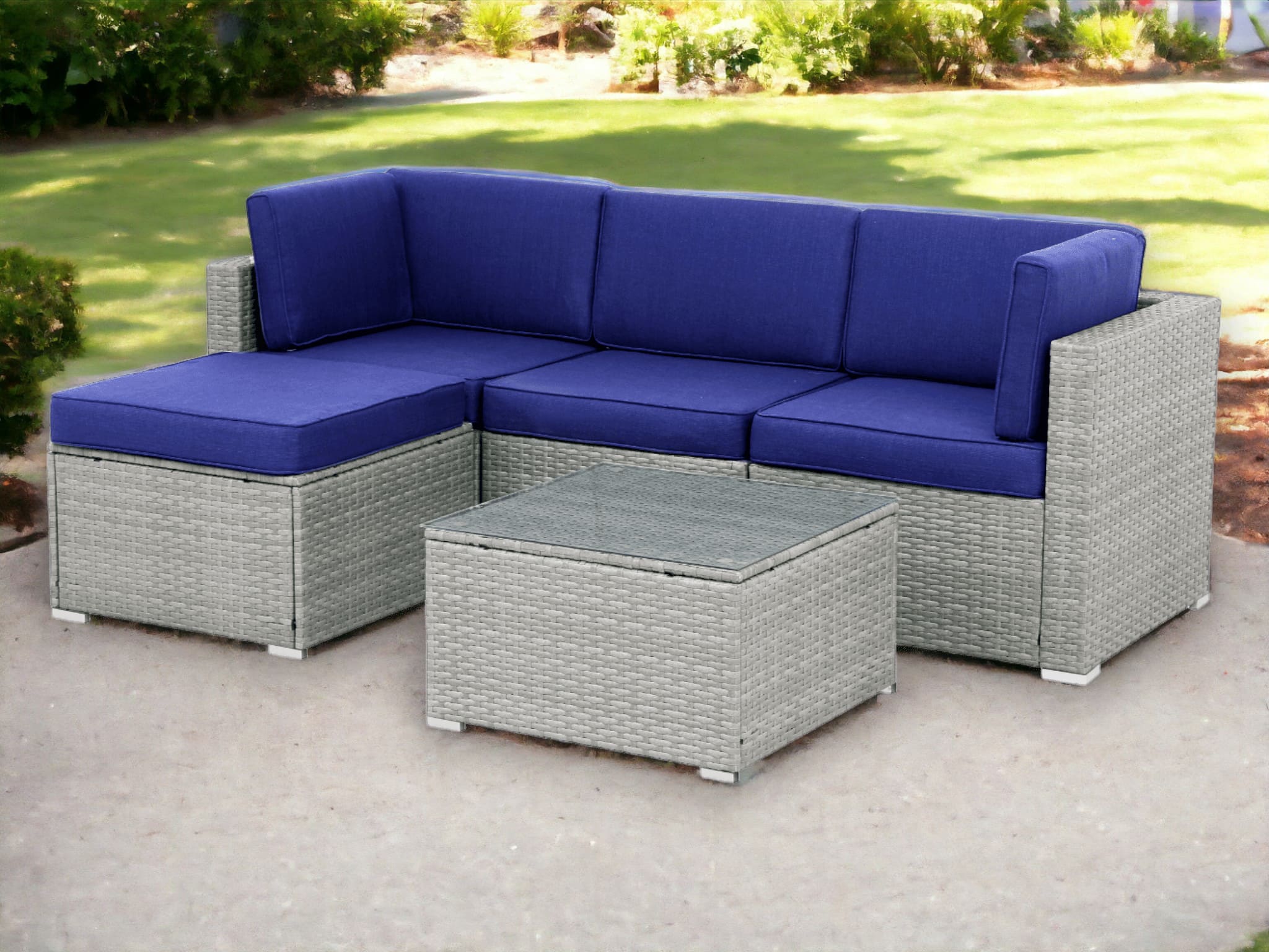 Sofa 5Pcs #color_Blue