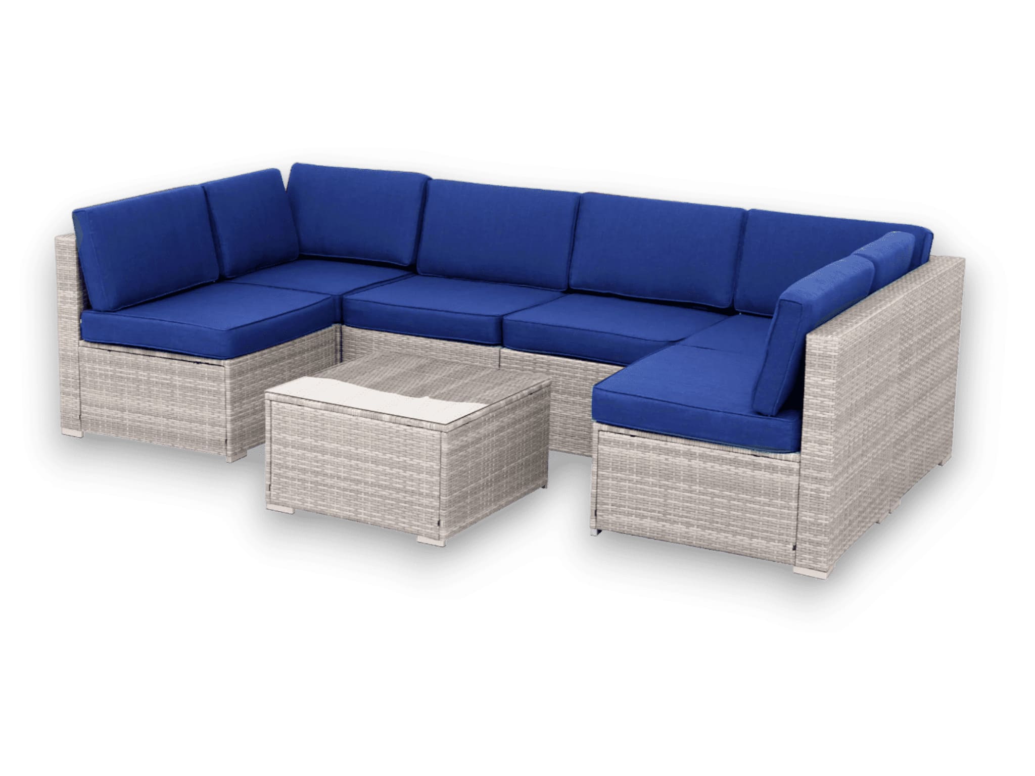 Sofa 7Pcs #color_Blue